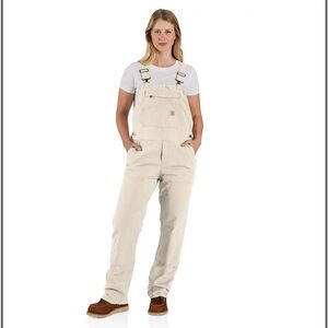 NEW Carhartt Women’s Work Overall - Loose Fit Canvas Rugged Flex® Double Knee